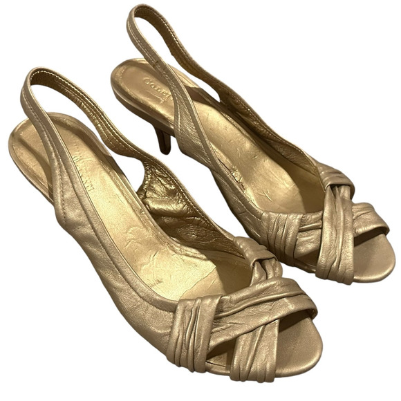 Cole Haan Gold Heels - Picture 4 of 15